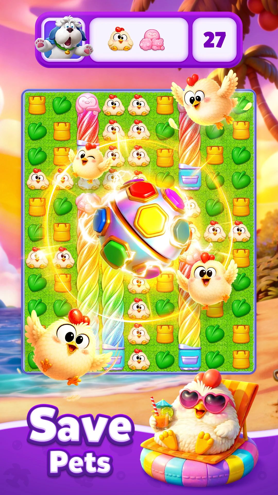 Pop Island: Match & Build screenshot